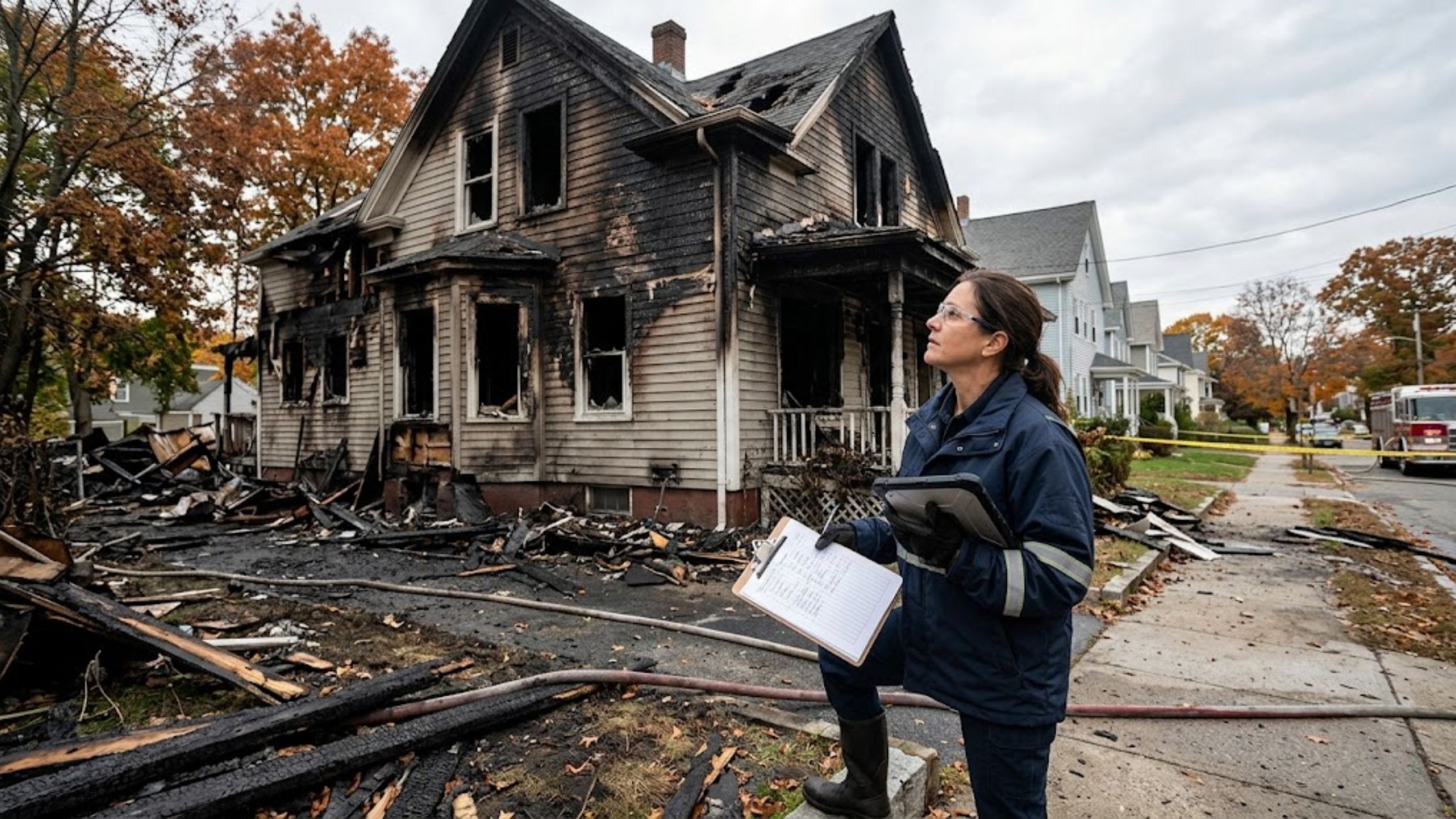 What is the role of a fire damage claim adjuster Massachusetts during a major loss?